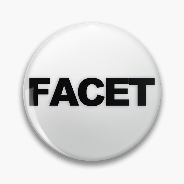 Item preview, FACET — Black Minimal Bold Type Statement designed and sold by WORDPAUSE.