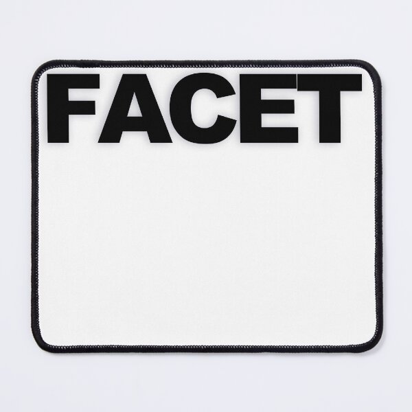 Item preview, FACET — Black Minimal Bold Type Statement designed and sold by WORDPAUSE.