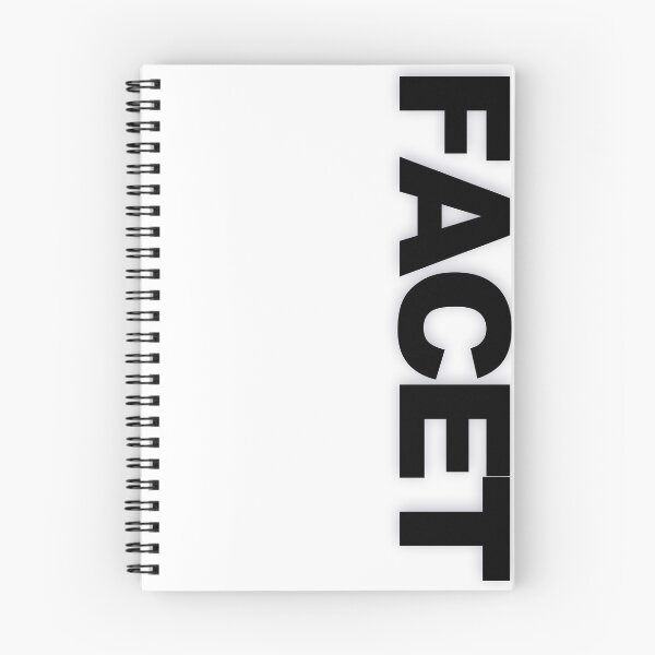 Item preview, FACET — Black Minimal Bold Type Statement designed and sold by WORDPAUSE.