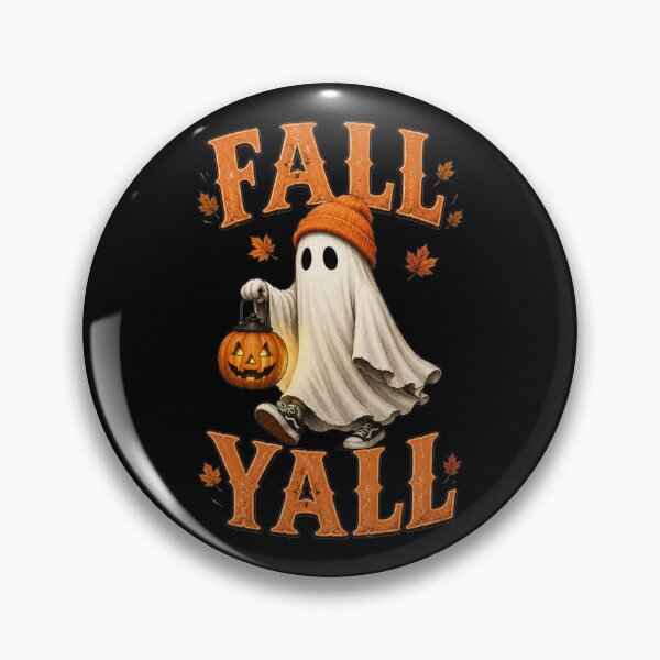 Item preview, Fall Y’all Cute Ghost – Cozy Autumn Halloween Pumpkin Lantern Vintage T-Shirt designed and sold by HectorStore11.