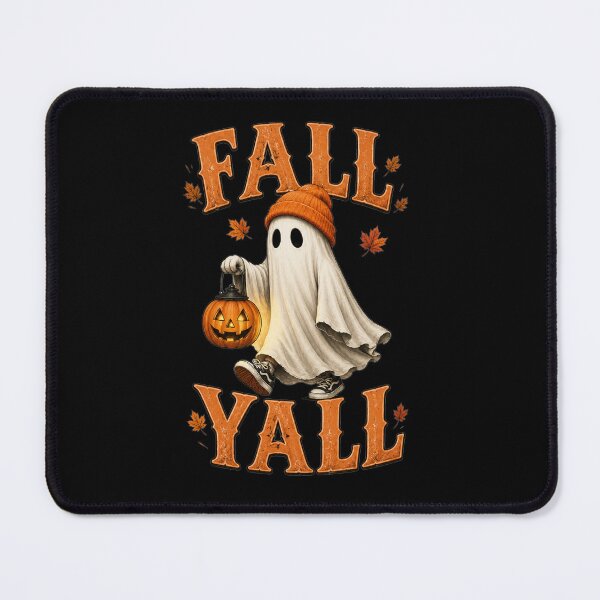 Item preview, Fall Y’all Cute Ghost – Cozy Autumn Halloween Pumpkin Lantern Vintage T-Shirt designed and sold by HectorStore11.