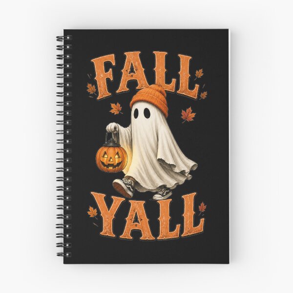 Item preview, Fall Y’all Cute Ghost – Cozy Autumn Halloween Pumpkin Lantern Vintage T-Shirt designed and sold by HectorStore11.