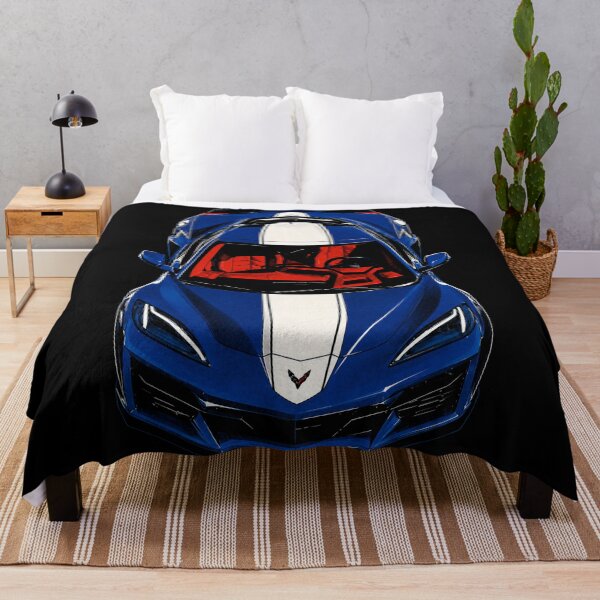 Item preview, 2026 Corvette Grand Sport – Blue C8 Top View Sports Car Art designed and sold by Stinky Lincy's Apparel Company.