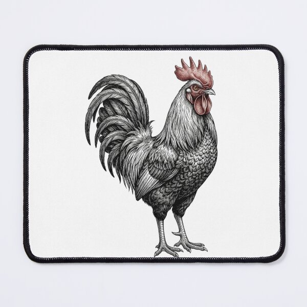 Item preview, Rooster - Realistic Minimalistic Black and white designed and sold by Minimalisticaly.