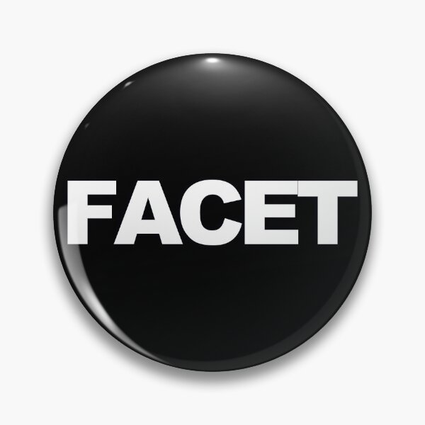 Item preview, FACET — White Minimal Bold Type Statement designed and sold by WORDPAUSE.