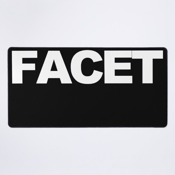 Item preview, FACET — White Minimal Bold Type Statement designed and sold by WORDPAUSE.