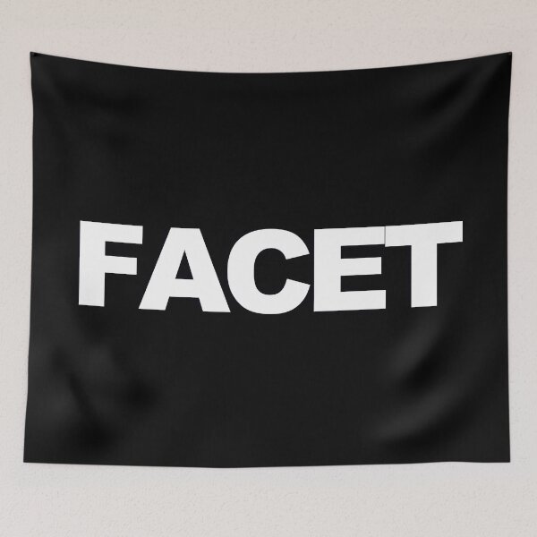 Item preview, FACET — White Minimal Bold Type Statement designed and sold by WORDPAUSE.