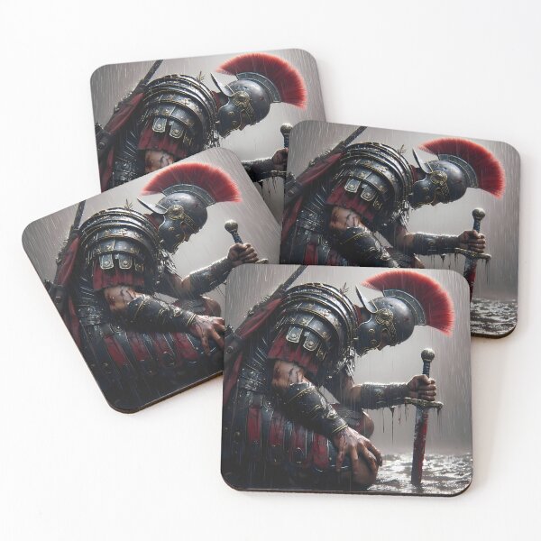 Item preview, Epic Spartan Warrior Rain Art designed and sold by GalleryBrisArt.