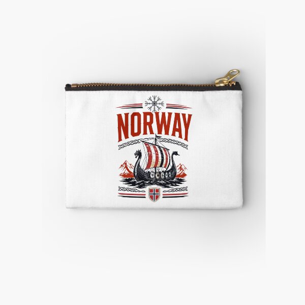 Item preview, Norway Viking Ship Vintage Nordic Flag designed and sold by DarylPope.