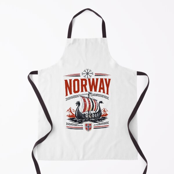 Item preview, Norway Viking Ship Vintage Nordic Flag designed and sold by DarylPope.