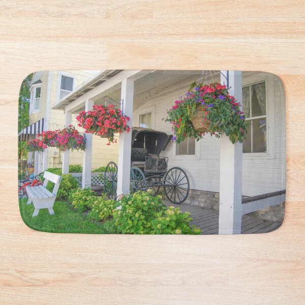Item preview, Vintage Buggy on Mackinac Island Porch designed and sold by Catherine Sherman.