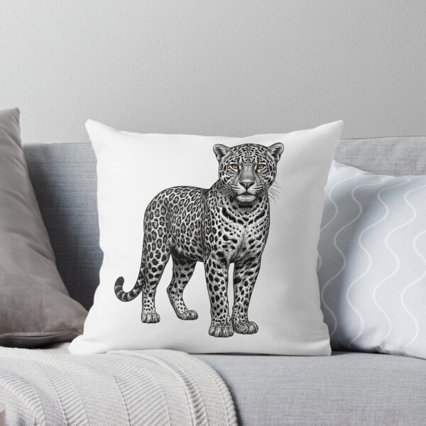 Item preview, Leopard - Realistic Minimalistic Black and White designed and sold by Minimalisticaly.