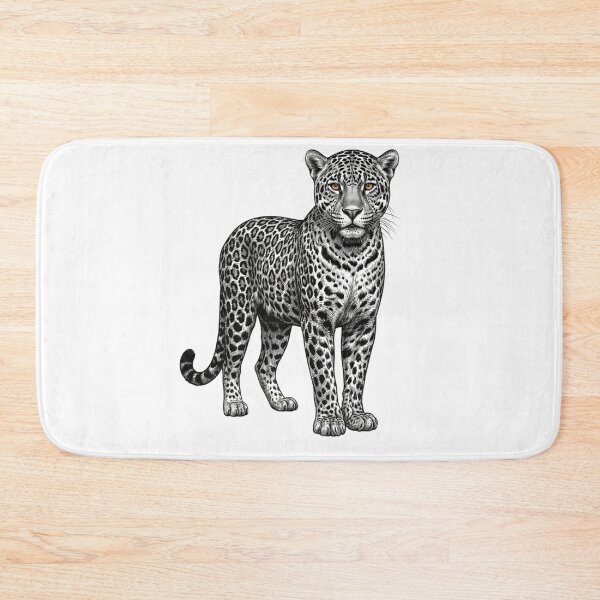 Item preview, Leopard - Realistic Minimalistic Black and White designed and sold by Minimalisticaly.
