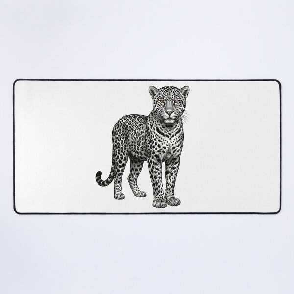 Item preview, Leopard - Realistic Minimalistic Black and White designed and sold by Minimalisticaly.