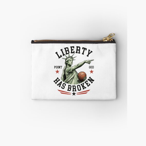Item preview, Liberty Has Broken Basketball Statue Graphic Patriotic Freedom designed and sold by DarylPope.