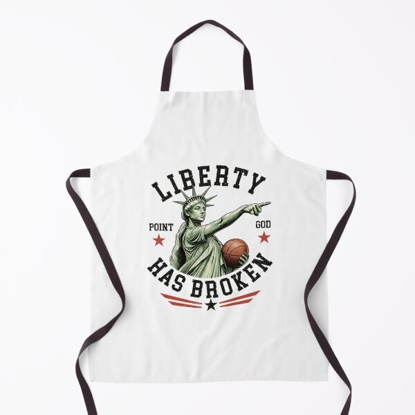 Item preview, Liberty Has Broken Basketball Statue Graphic Patriotic Freedom designed and sold by DarylPope.