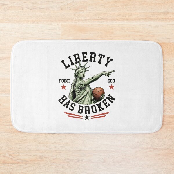 Item preview, Liberty Has Broken Basketball Statue Graphic Patriotic Freedom designed and sold by DarylPope.