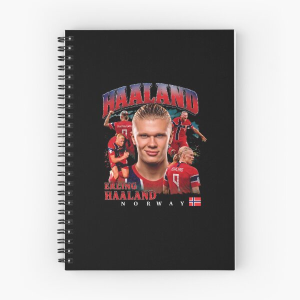 Aperçu de l'œuvre Haaland Norvège Football Graphique Vintage Sportif créée et vendue par DarylPope.