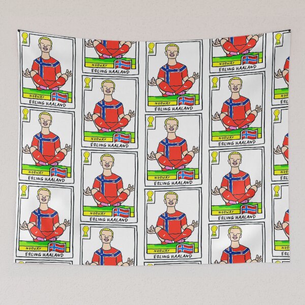 Item preview, Erling Haaland Meditation Zen Norway Football designed and sold by DarylPope.