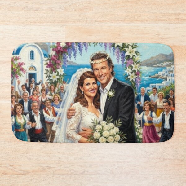 Item preview, My Big Fat Greek Wedding Retro Romance Comedy Drama Tribute Art Poster designed and sold by Art's Diner.