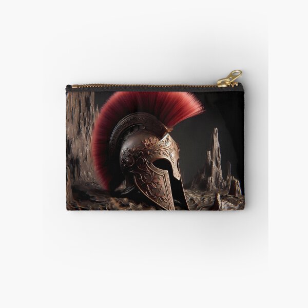 Item preview, Epic Spartan Helmet Red Crest Art designed and sold by GalleryBrisArt.