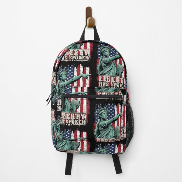 Item preview, Liberty Has Spoken Patriotic Statue of Liberty American Flag Vintage designed and sold by DarylPope.