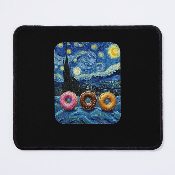 Item preview, Starry Night Donuts Impressionist Painting designed and sold by snowry.