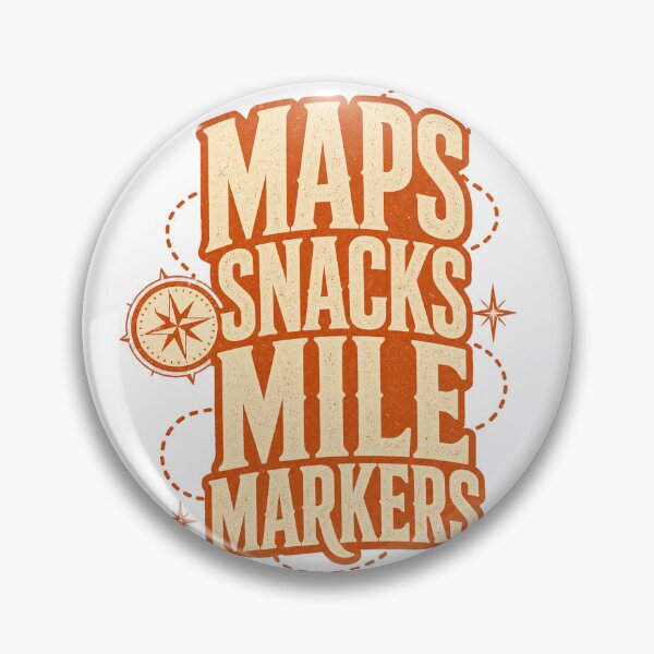 Item preview, Maps Snacks Mile Markers designed and sold by aihrgdesign.