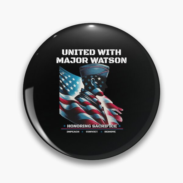Item preview, United With Watson Honoring Sacrifice Impeach Convict Remove Patriotic designed and sold by DarylPope.