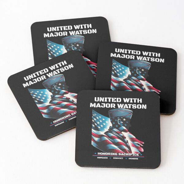 Item preview, United With Watson Honoring Sacrifice Impeach Convict Remove Patriotic designed and sold by DarylPope.