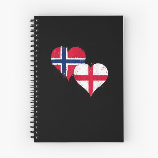 Item preview, Norway And England Flag Hearts Friendship Love designed and sold by DarylPope.
