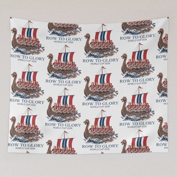 Item preview, Row To Glory Norway Soccer Viking Longship designed and sold by DarylPope.