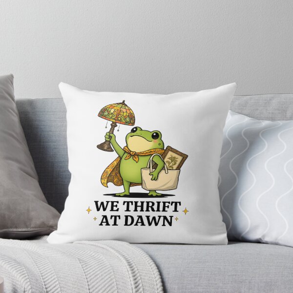 Item preview, We Thrift At Dawn Funny Frog designed and sold by ElizabethMorri2.