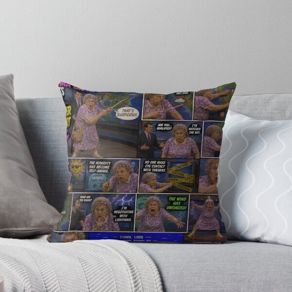 Item preview, Grandma Hosts the Weather Report Comic Panel designed and sold by Feral Frame Studios.