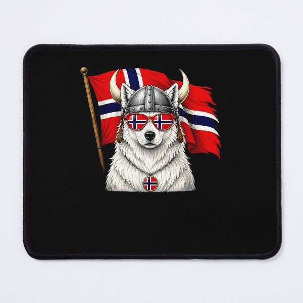 Item preview, Funny Viking Wolf Norway Flag Graphic Design designed and sold by DarylPope.