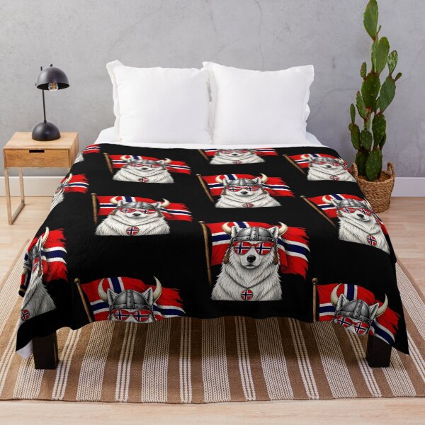 Item preview, Funny Viking Wolf Norway Flag Graphic Design designed and sold by DarylPope.