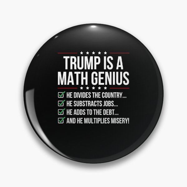 Item preview, Trump Is A Math Genius Funny Anti Trump Political Satire Checklist designed and sold by DarylPope.