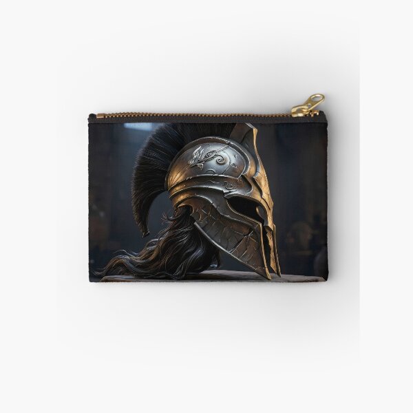 Item preview, Epic Spartan Helmet Red Crest Art designed and sold by GalleryBrisArt.