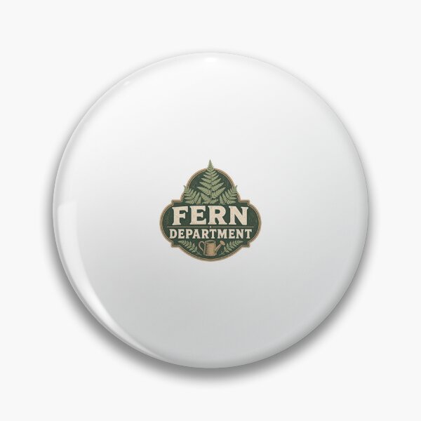 Item preview, Fern Department Plant Badge designed and sold by aihrgdesign.