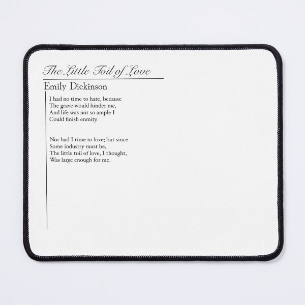 Item preview, I Had No Time to Hate — Emily Dickinson Poetry Art designed and sold by The Prose Atelier.