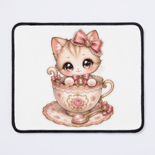 Item preview, Tea Cup Kitty designed and sold by Kitty-and-Cat.
