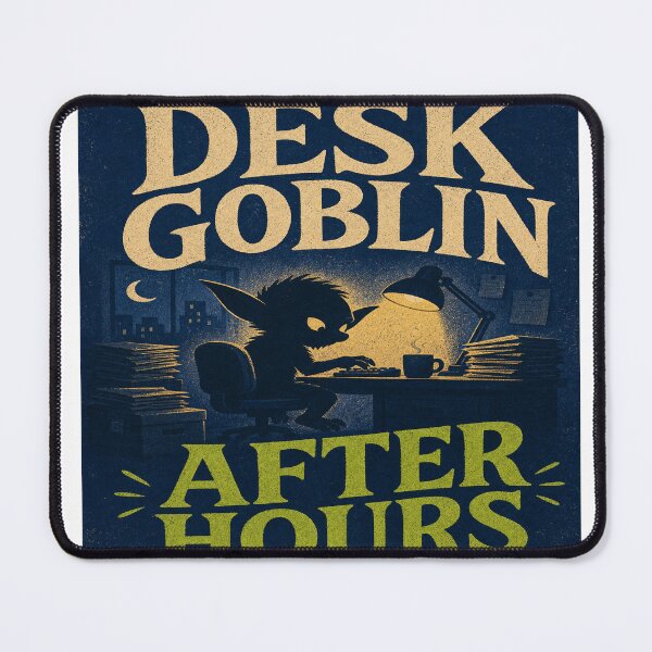 Item preview, Desk Goblin After Hours Poster designed and sold by aihrgdesign.