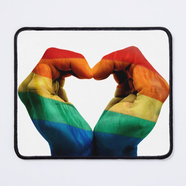 Item preview, Rainbow Heart Hands Pride Love designed and sold by DestenyStore.