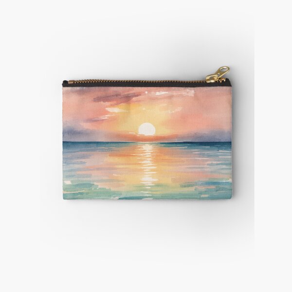 Item preview, Watercolor Ocean Sunrise Sunset designed and sold by SeaStarAlex.