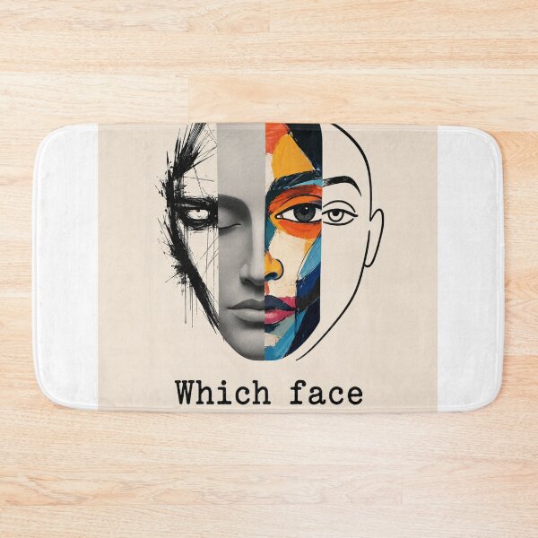 Item preview, Which Face Do You Want? ? | Abstract Split Face Minimalist Art designed and sold by NomadUSArt.
