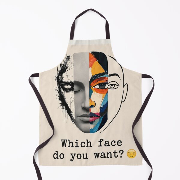 Item preview, Which Face Do You Want? ? | Abstract Split Face Minimalist Art designed and sold by NomadUSArt.