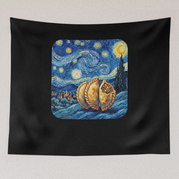 Item preview, Starry Empanada Night Van Gogh Style Foodie designed and sold by snowry.