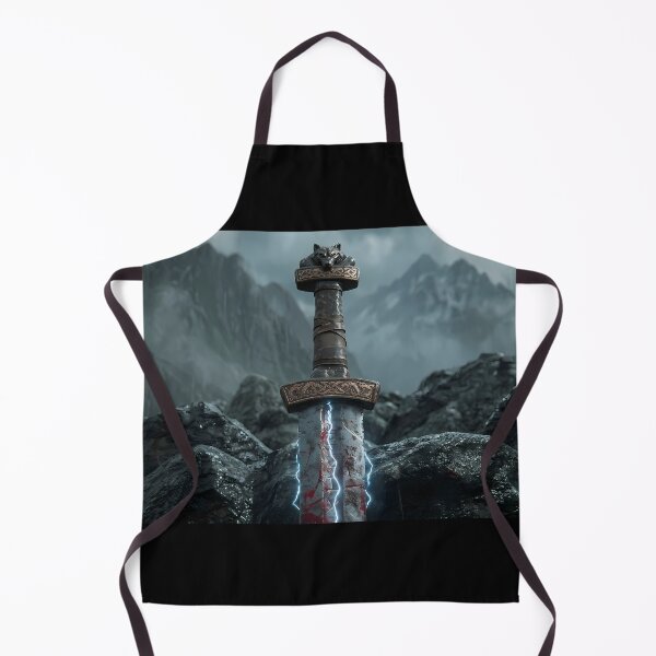 Item preview, Epic Lightning Sword Fantasy Art designed and sold by GalleryBrisArt.