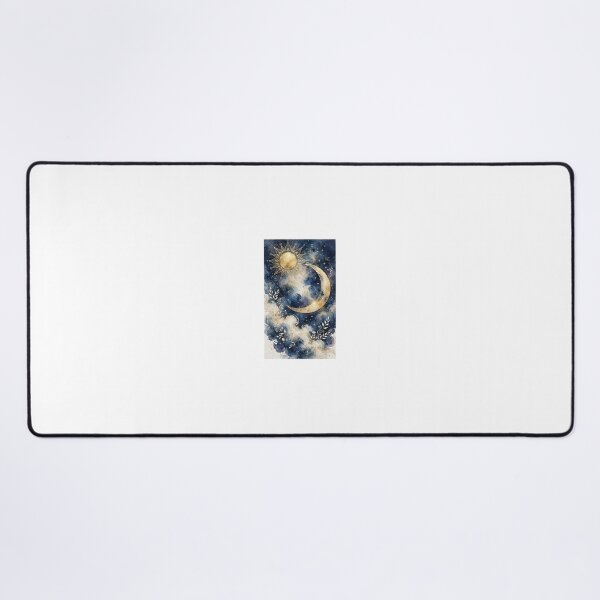 Item preview, Celestial Sun Moon Canvas Wall Art | Gold Foil Navy | Spiritual Boho Decor designed and sold by Donartpictures.