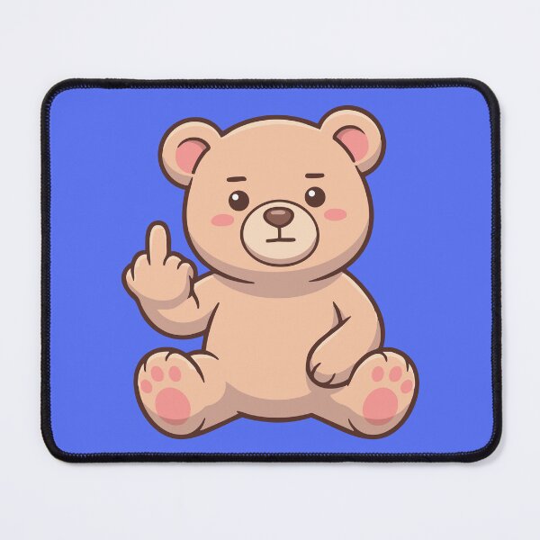 Item preview, Kawaii Teddy Bear Middle Finger – Cute Rude Attitude Funny designed and sold by ShirtRemarks.